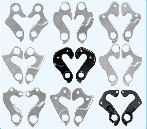 Lankeleisi-bikes bicycle rear derailleur tail hook attached to bike frame, showcasing durable metal construction and precise fit.